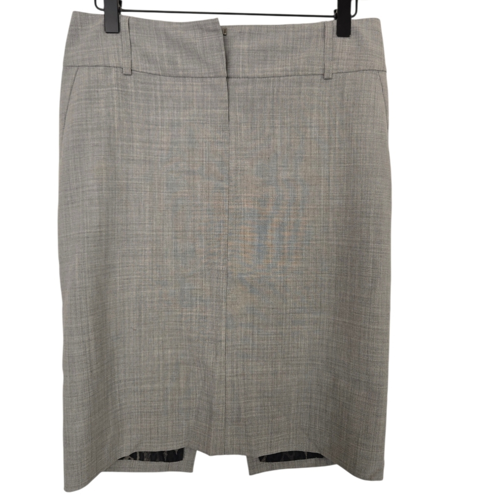 Express Design Studio Gray Pencil Skirt Size 2 Career Work Office Lined Classic